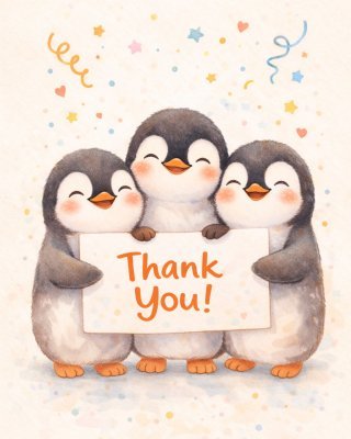 Penguins Thank You