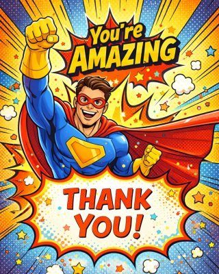 Superhero Thank You