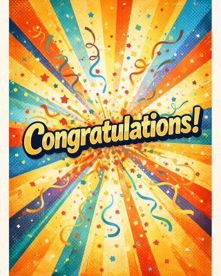 Colourful Congratulations