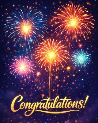 Fireworks Congratulations